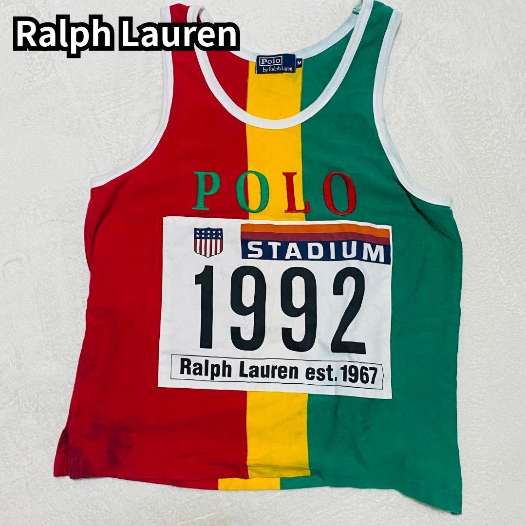 POLO ラルフローレン 1992 STADIUM ラスタカラー タンクトップ - メルカリ