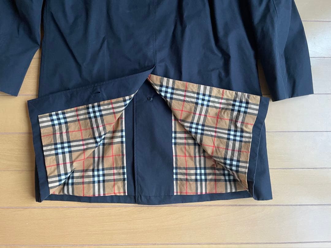 バーバリー THE PIMLICO ステンカラーコート　ネイビー50 XL