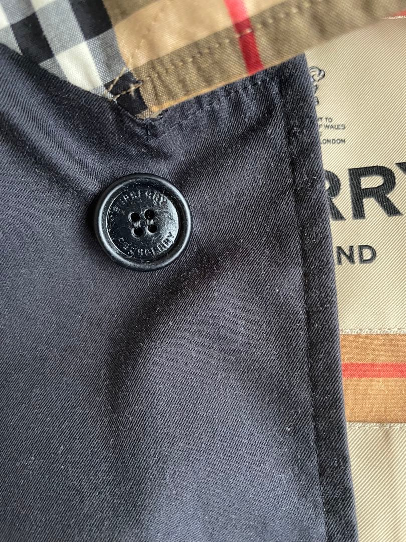 バーバリー THE PIMLICO ステンカラーコート　ネイビー50 XL