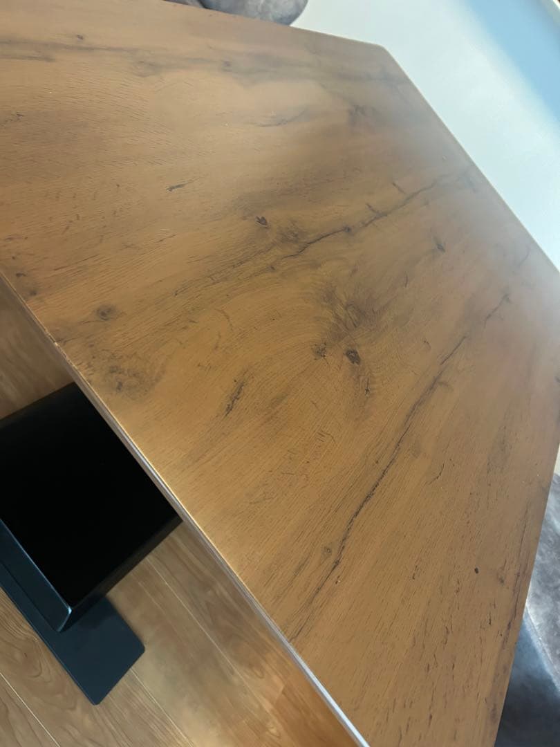 モダン木製テーブル ブラウン 長方形