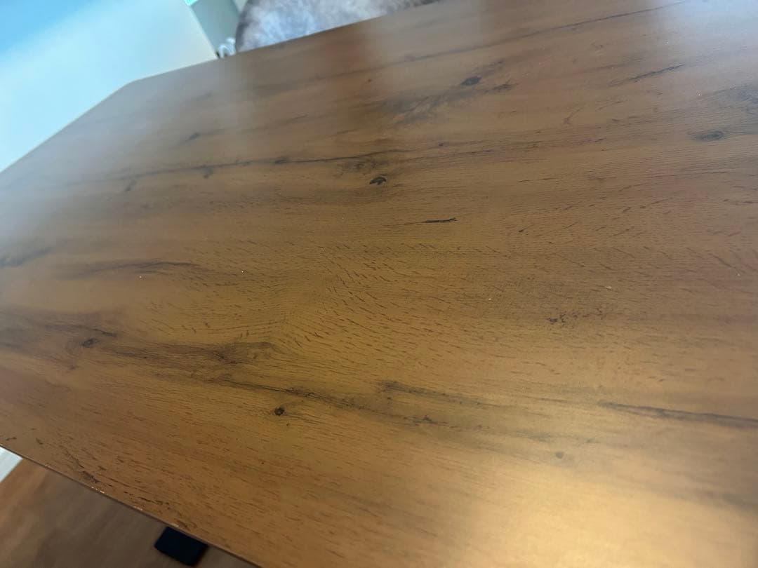 モダン木製テーブル ブラウン 長方形