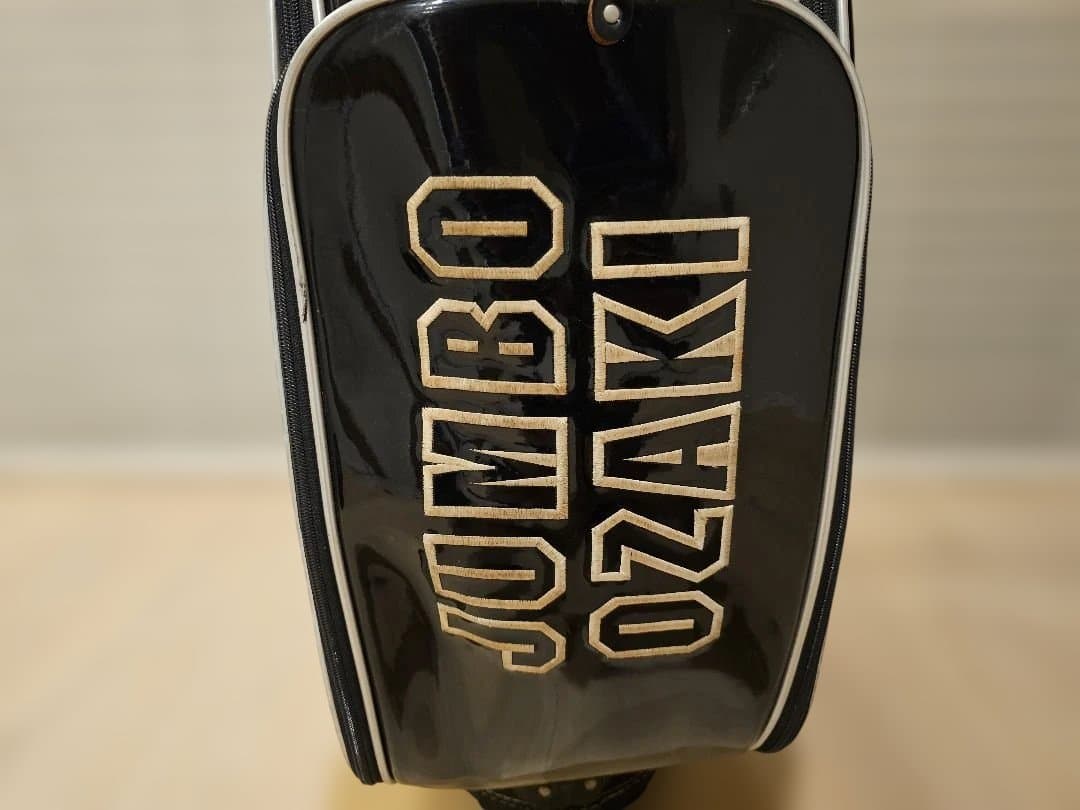 ジャンボ尾崎　Mマーク　限定キャディバッグ　ブラック　黒