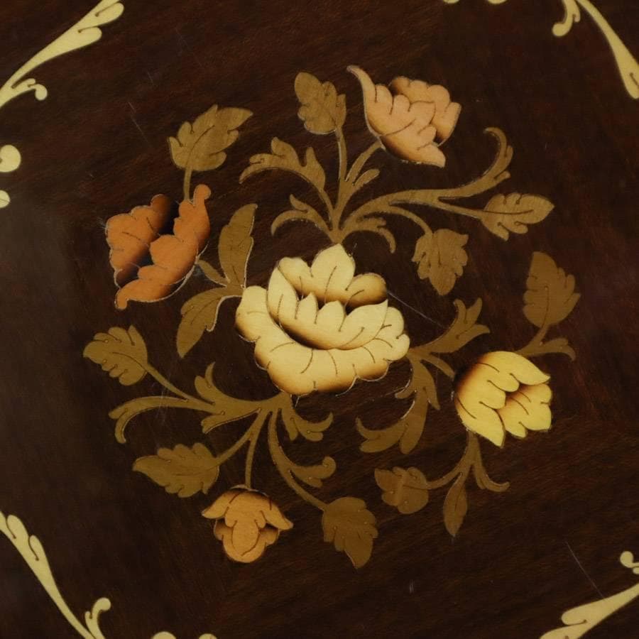 イタリア製クラシカル家具 象嵌 ワインテーブル サイドテーブル 花台 飾り台
