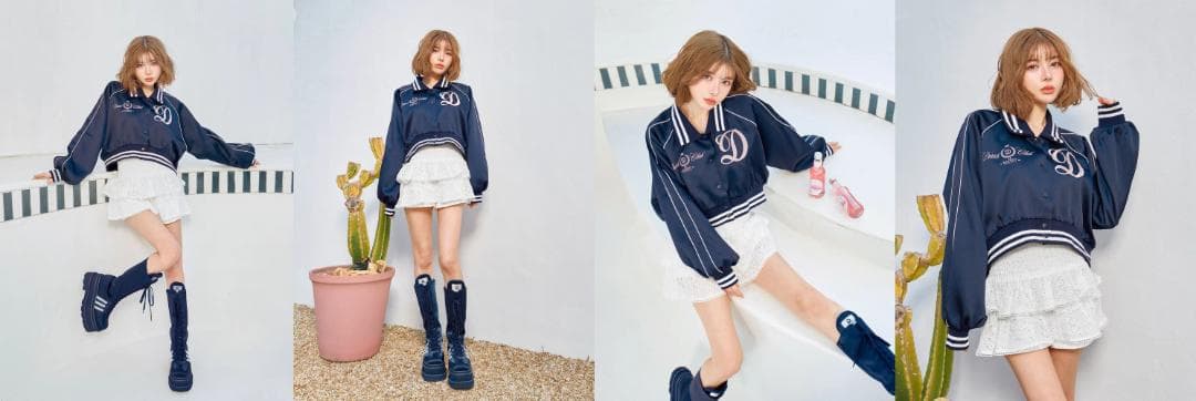 ダーリッチ Darich Clubスカジャン ネイビー NVY