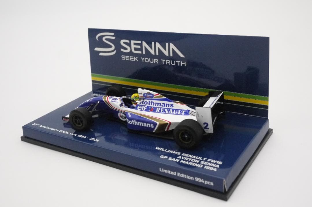 D1/43 ウィリアムズ FW16 ラストレース ロスマンズ A.セナ