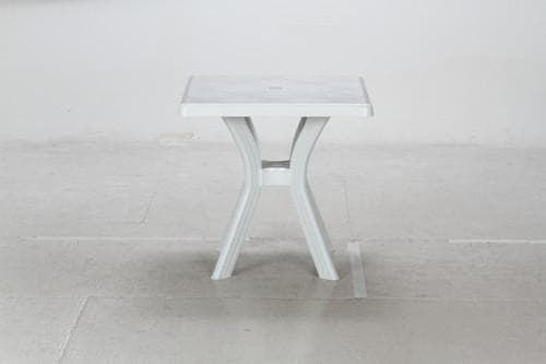 《新品・送料無料》《イタリア製》ＰＣ　スクエアテーブル　アンジェロ　ホワイト