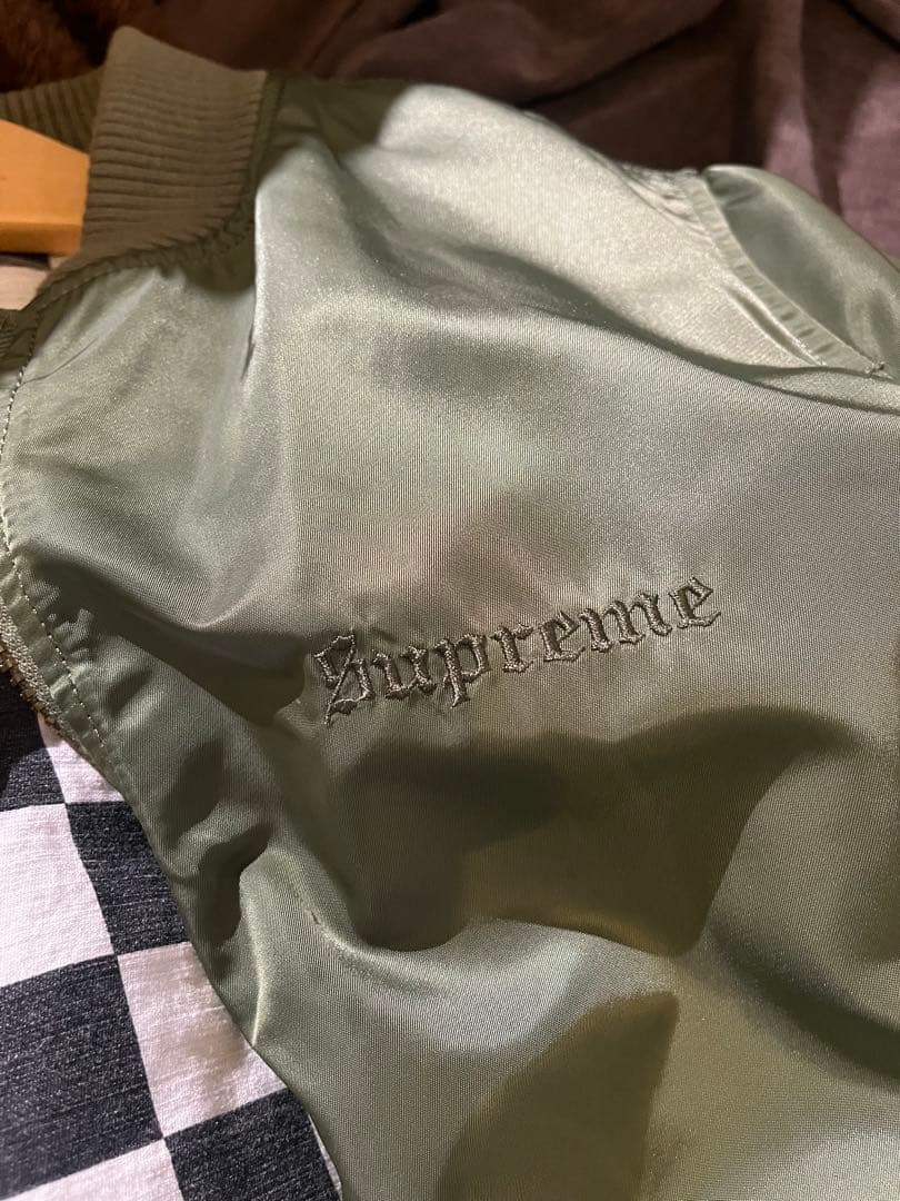 Supreme MA-1ジャケット オリーブグリーン