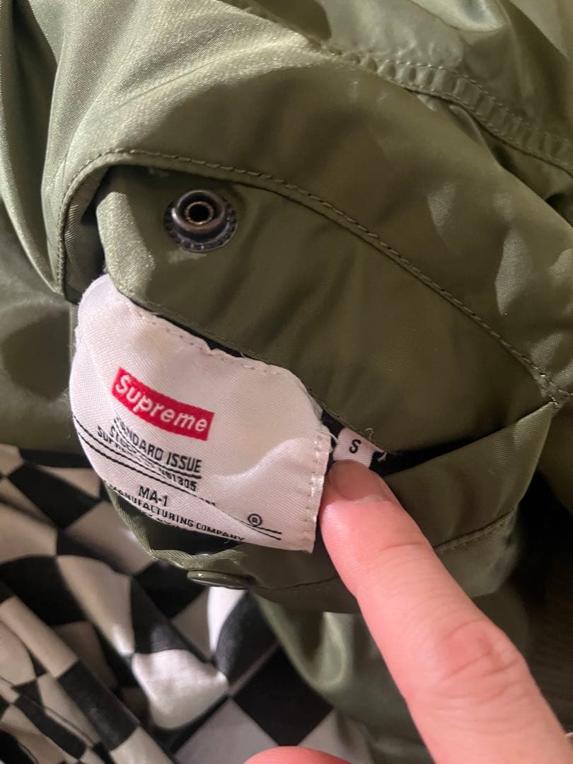 Supreme MA-1ジャケット オリーブグリーン
