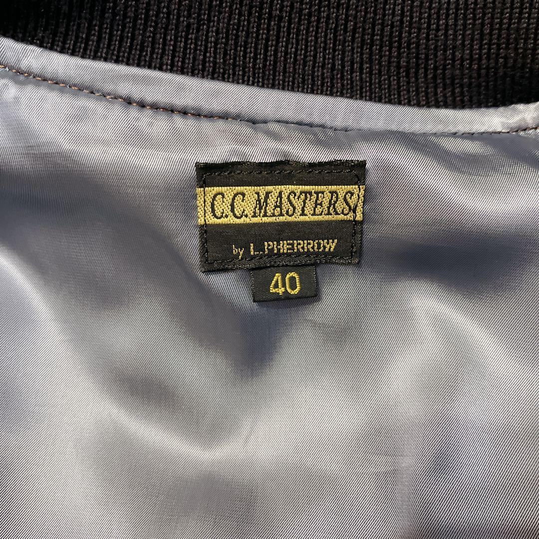 超希少 PHERROW’S C.C.MASTERS レザー×ウール スタジャン