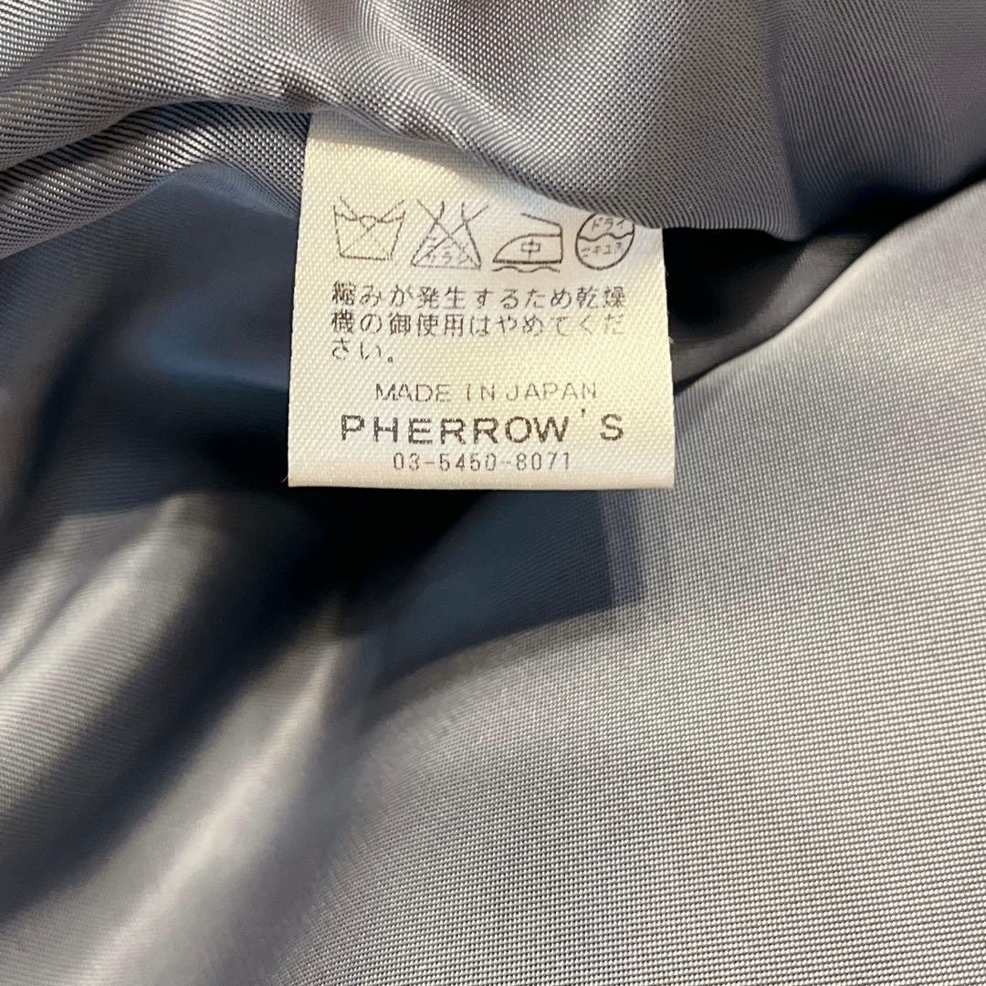 超希少 PHERROW’S C.C.MASTERS レザー×ウール スタジャン