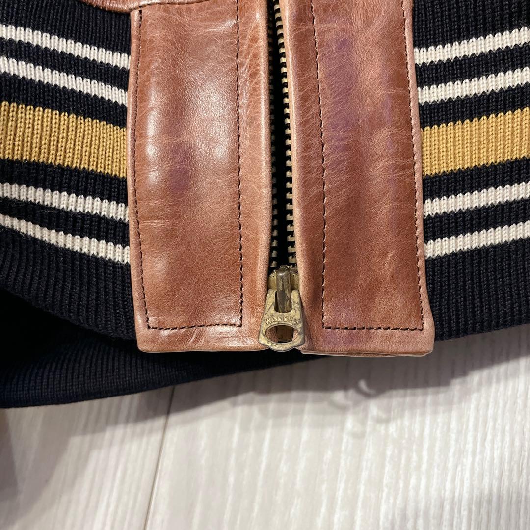 超希少 PHERROW’S C.C.MASTERS レザー×ウール スタジャン