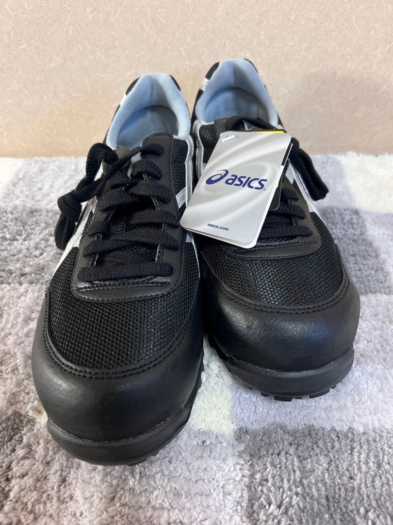 asics 安全靴 ブラック/シルバー