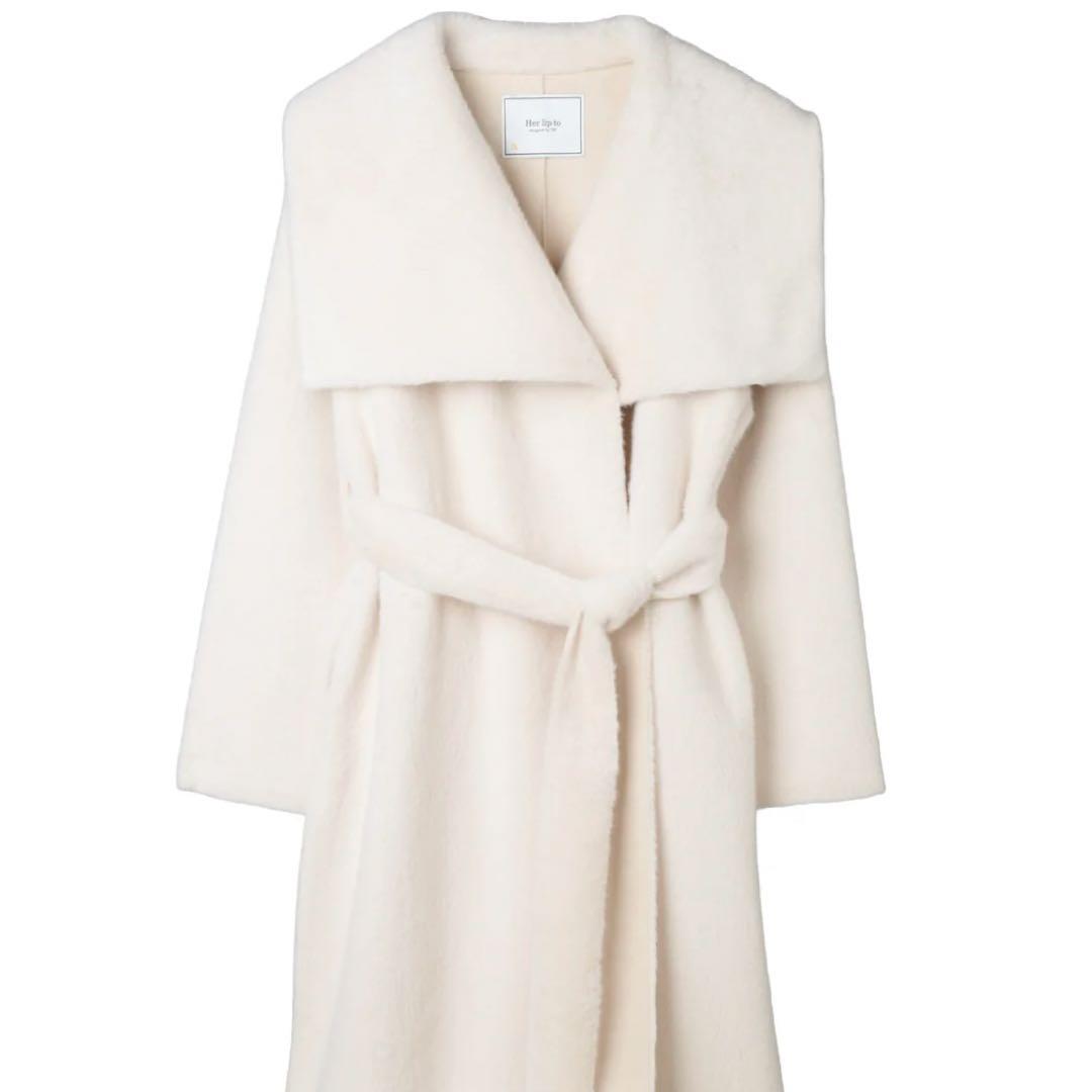 Herlipto Grace Wrap Coat 新色 cream Sサイズ