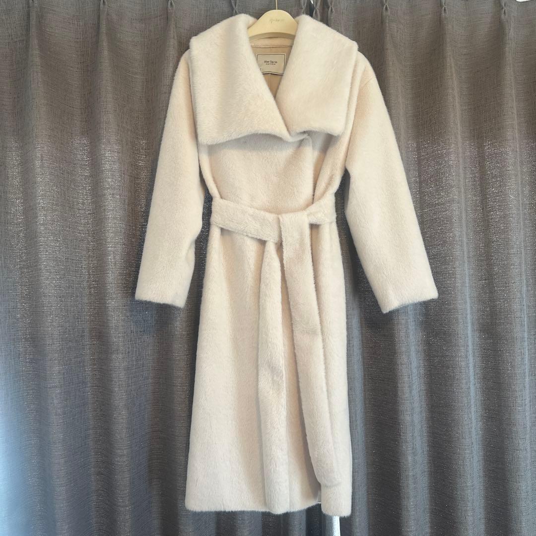 Herlipto Grace Wrap Coat 新色 cream Sサイズ