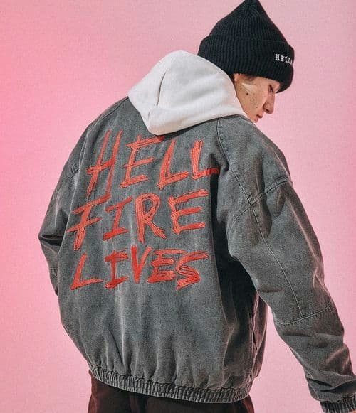 L STRANGER THINGS　コラボデニムブルゾン