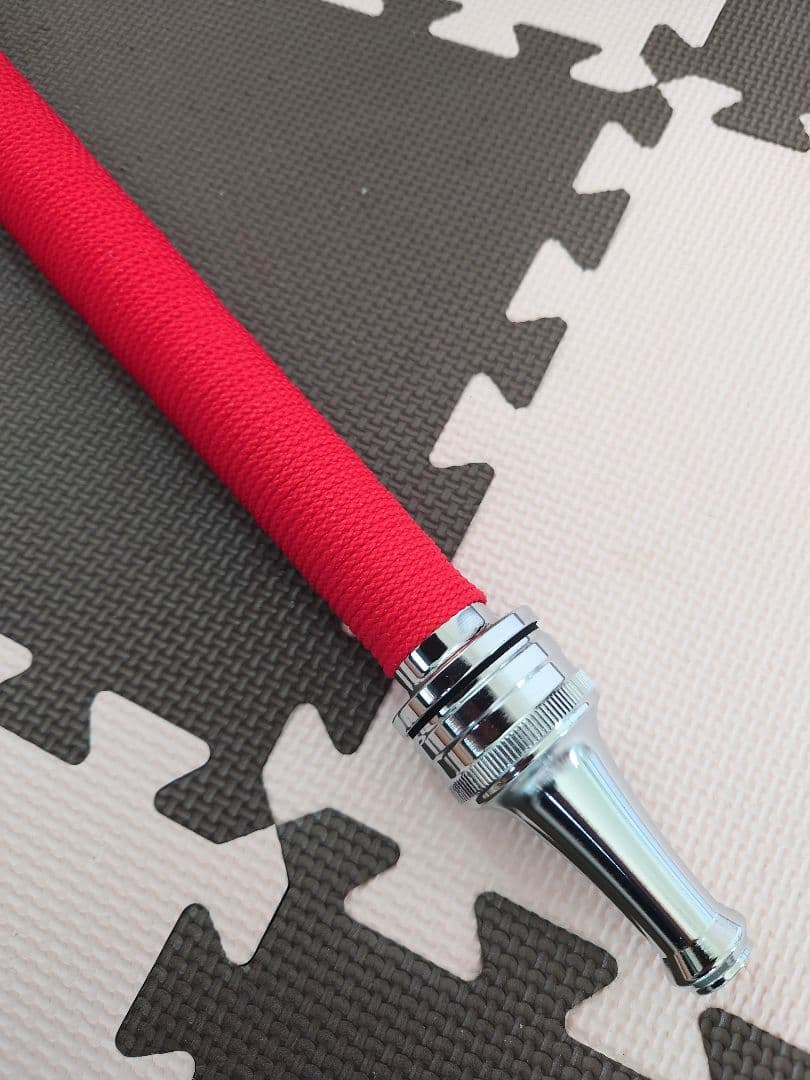 瑞宝単光章　消防団受賞記念　火消し道具(放水口・鳶口)　美品