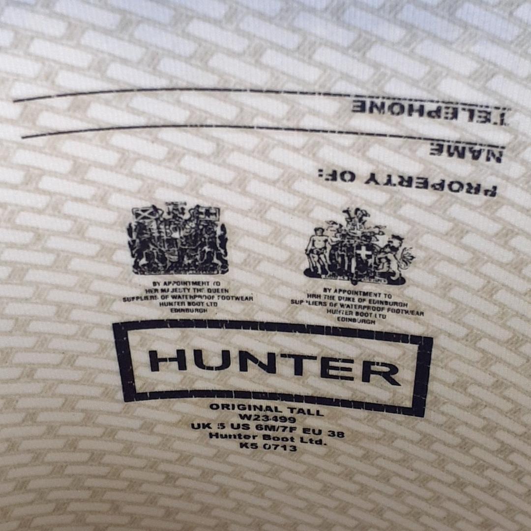 ジ*ジ様 美品 25㎝◎HUNTER ハンター 長靴 ロングレインブーツ 黒 W