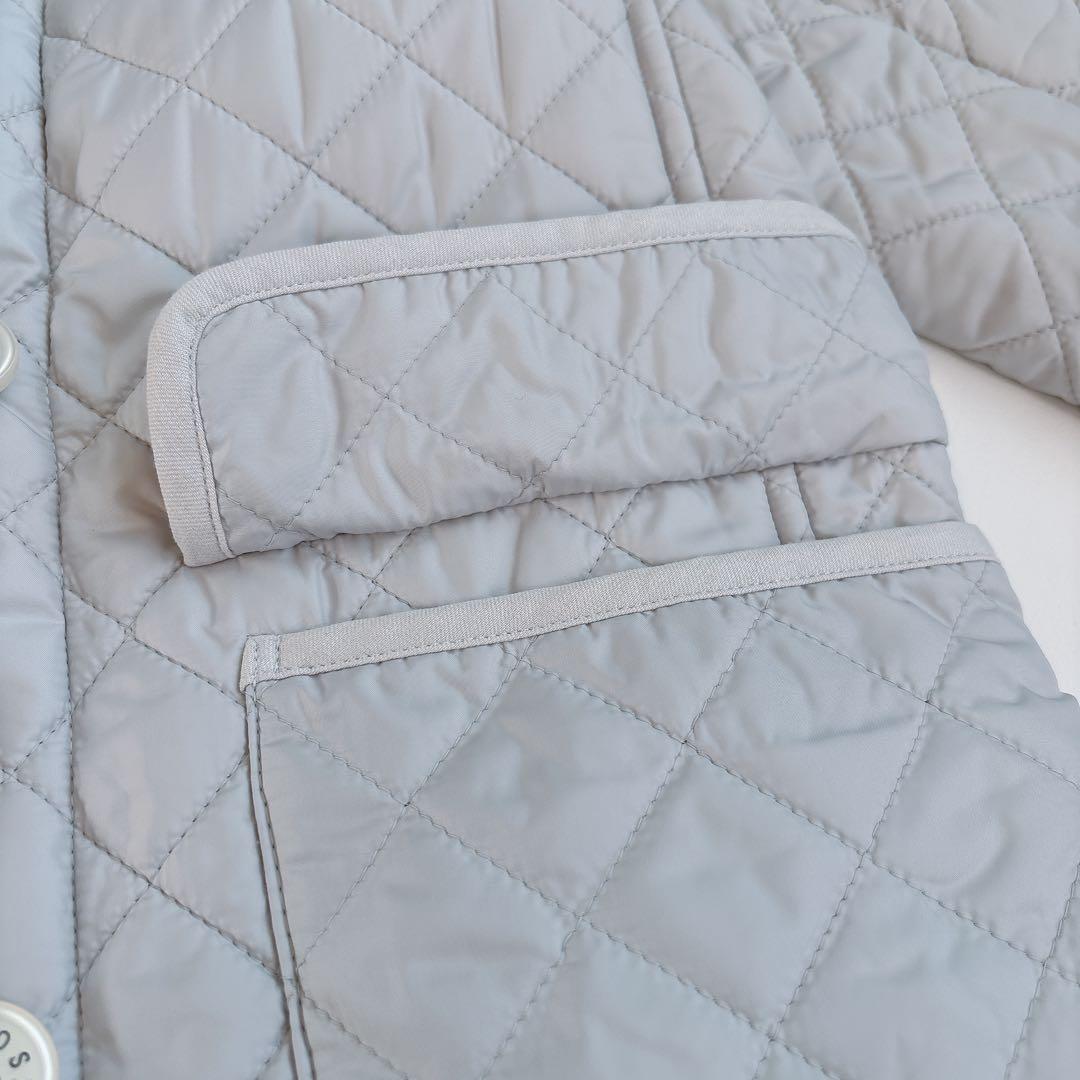 美品 マッキントッシュロンドン キルティング ロングコート ボア 36 ダウン