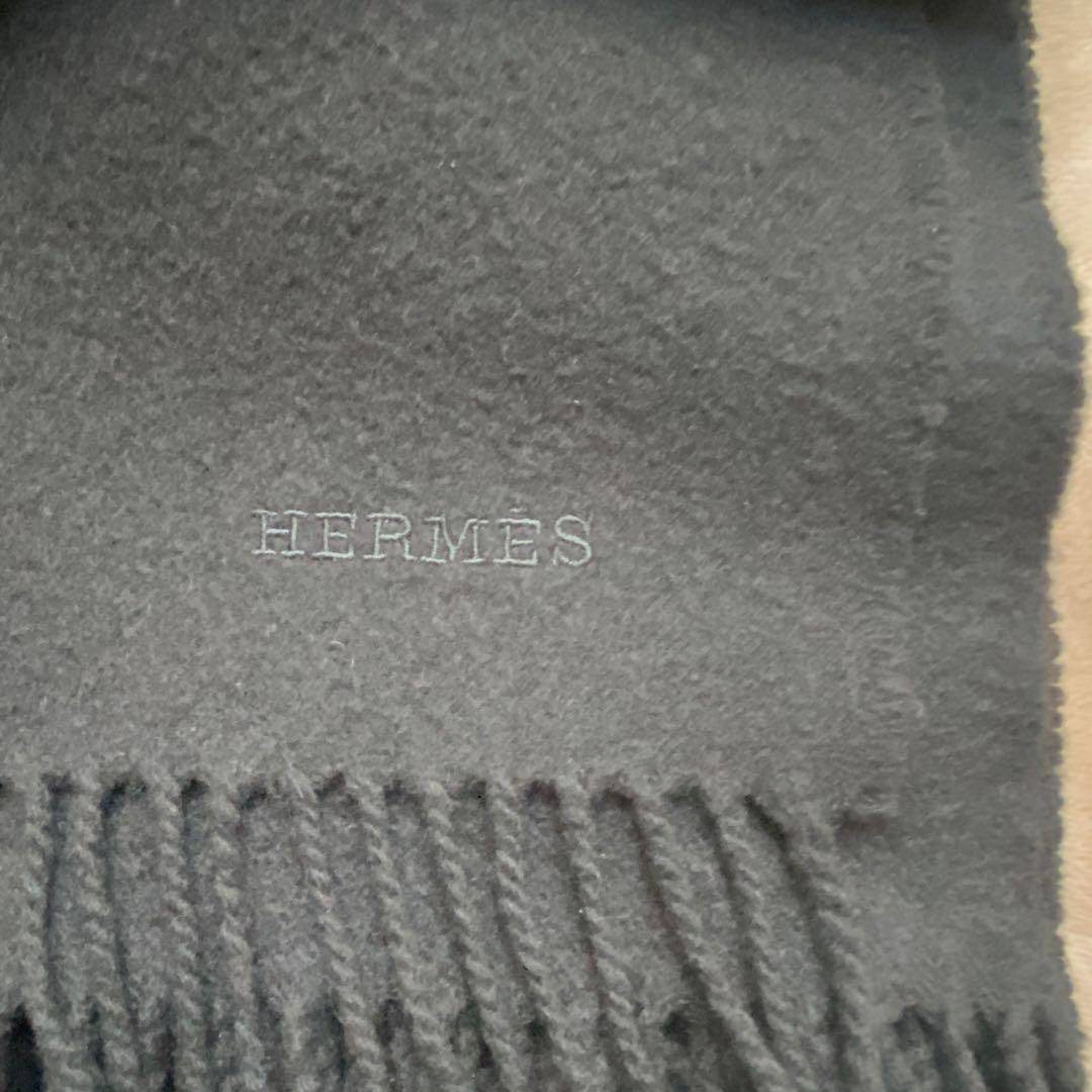 HERMES エルメス カシミヤ 大判ストール マフラー