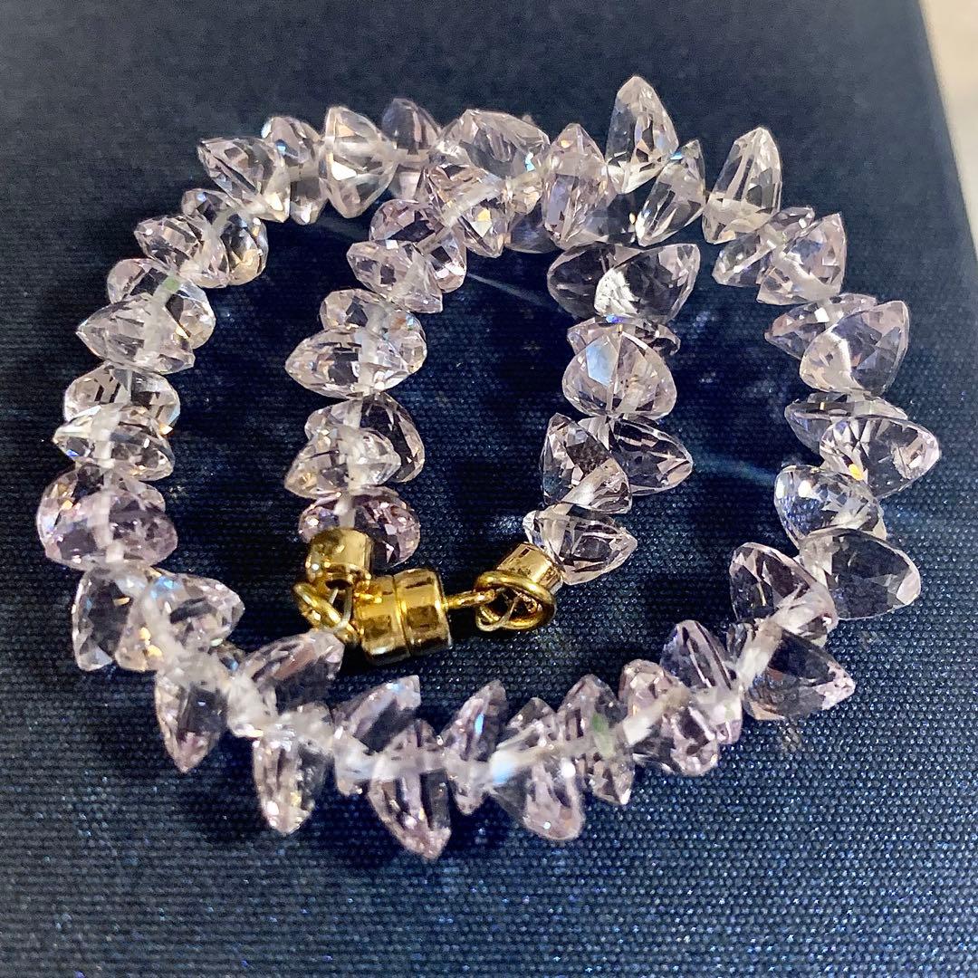 J＊K様 ブレスレット 宝石質 ローズアメジスト マグネット式