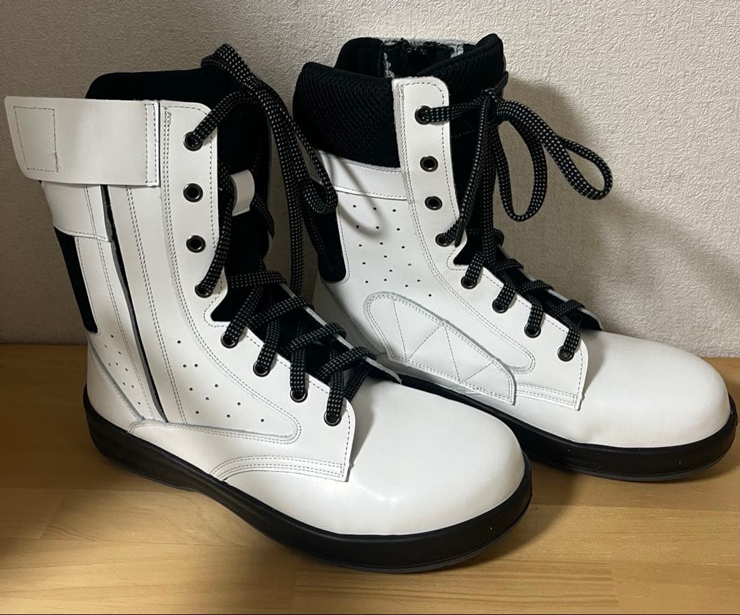 シモン simon 安全靴 WS33C 白革 25.5cm