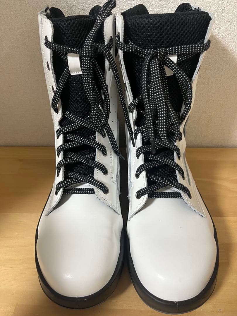 シモン simon 安全靴 WS33C 白革 25.5cm