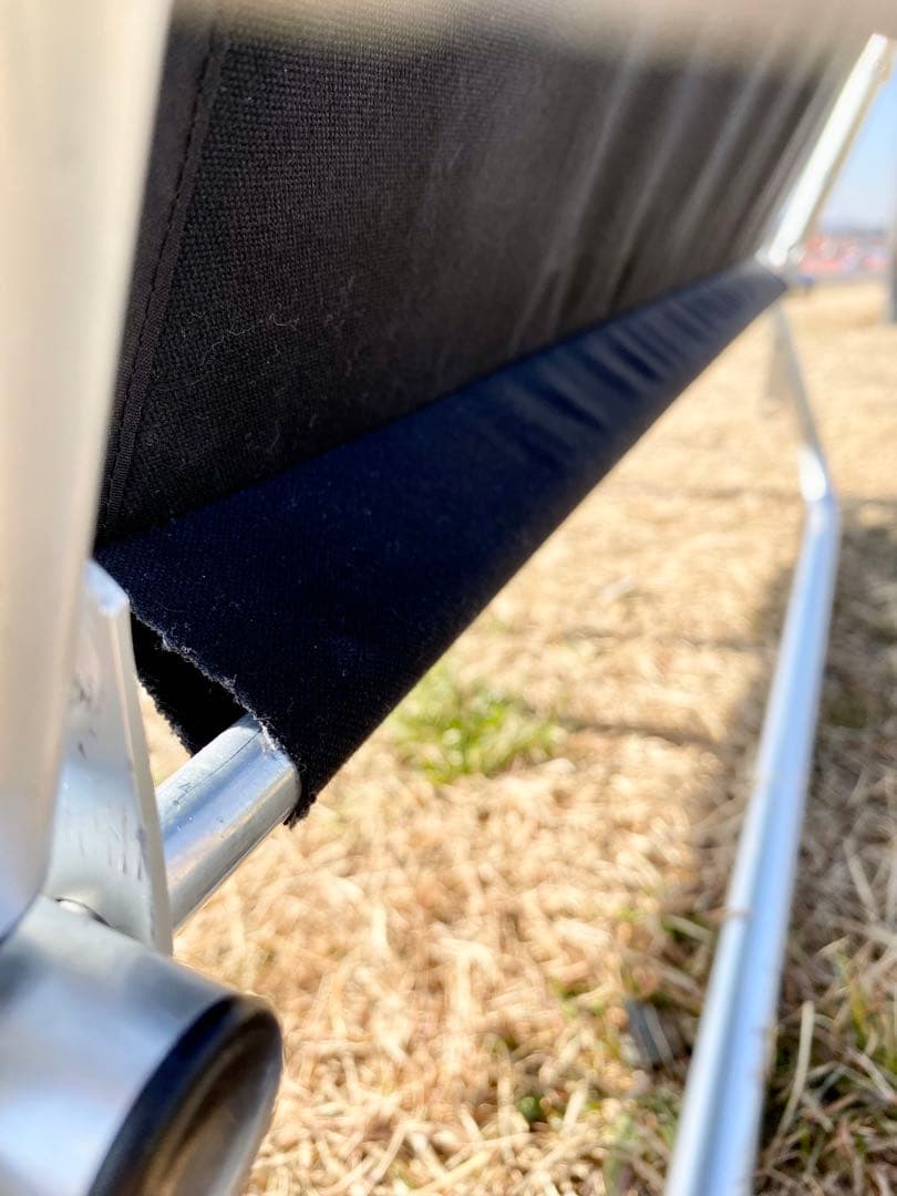 脱着式防水帆布折り畳みベンチ張り替えシートのみ／ブラック他全8色（受注オーダー）