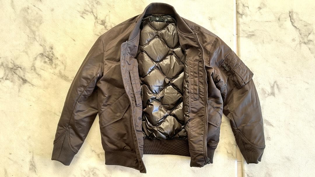 美品！ユニクロ ＋J ジルサンダー MA-1 ダウン Mサイズ