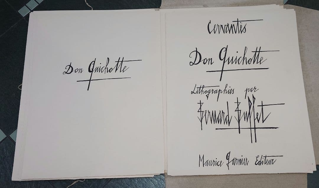 ベルナールビュッフェ 大判リトグラフ ドン・キホーテ版画+α33枚 97/200