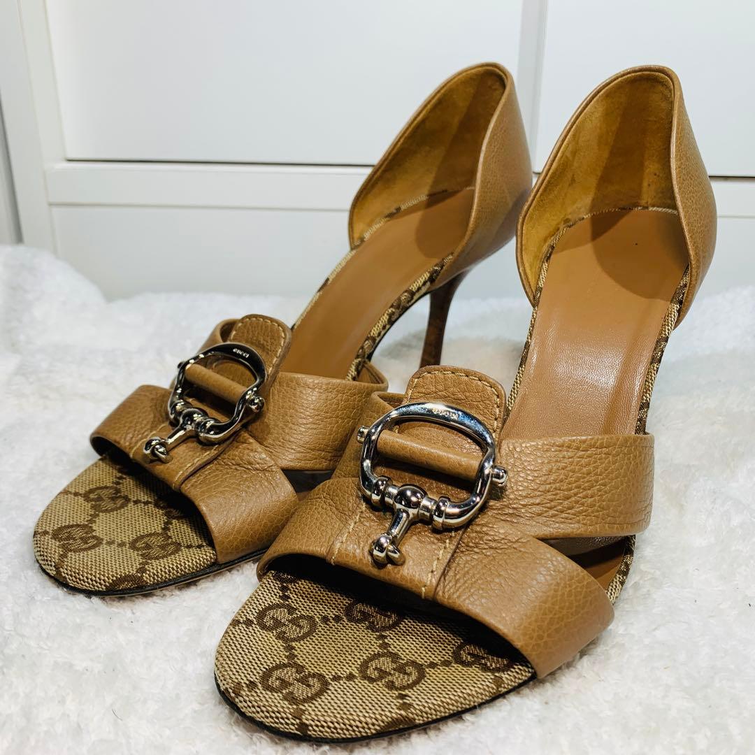 ⭐️美品 GUCCI サンダル ミュール　GG柄　36.5(23.5cm)