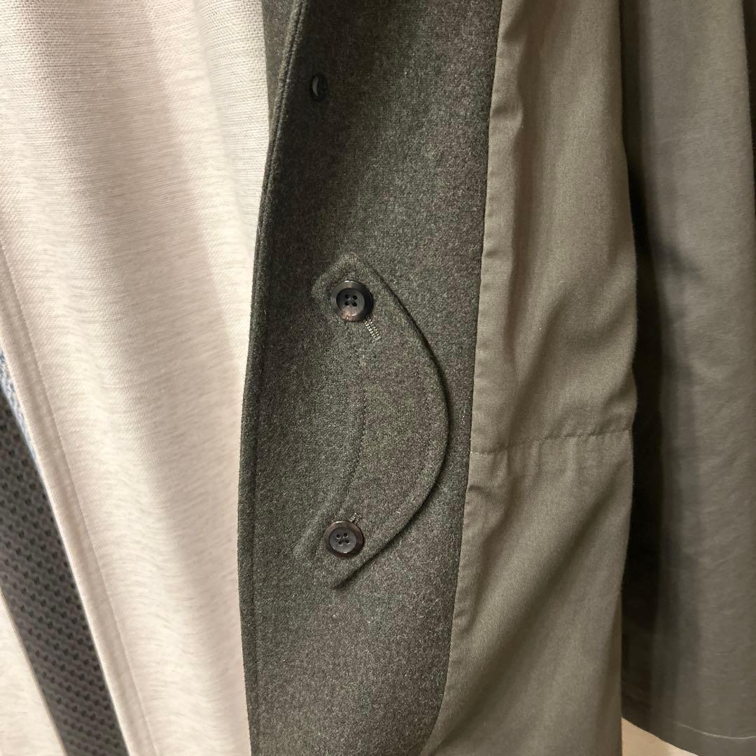 steven alan ウール ステンカラーコート ダークグリーン