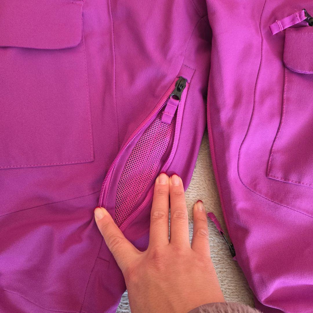 Burtonスノボウェア 上下セット Mサイズ DRYRIDE レオパード 紫