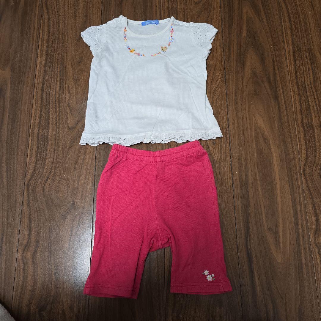 ファミリア　Tシャツ　パンツ　ワンピース　90　半袖　女の子　セット　まとめ売り