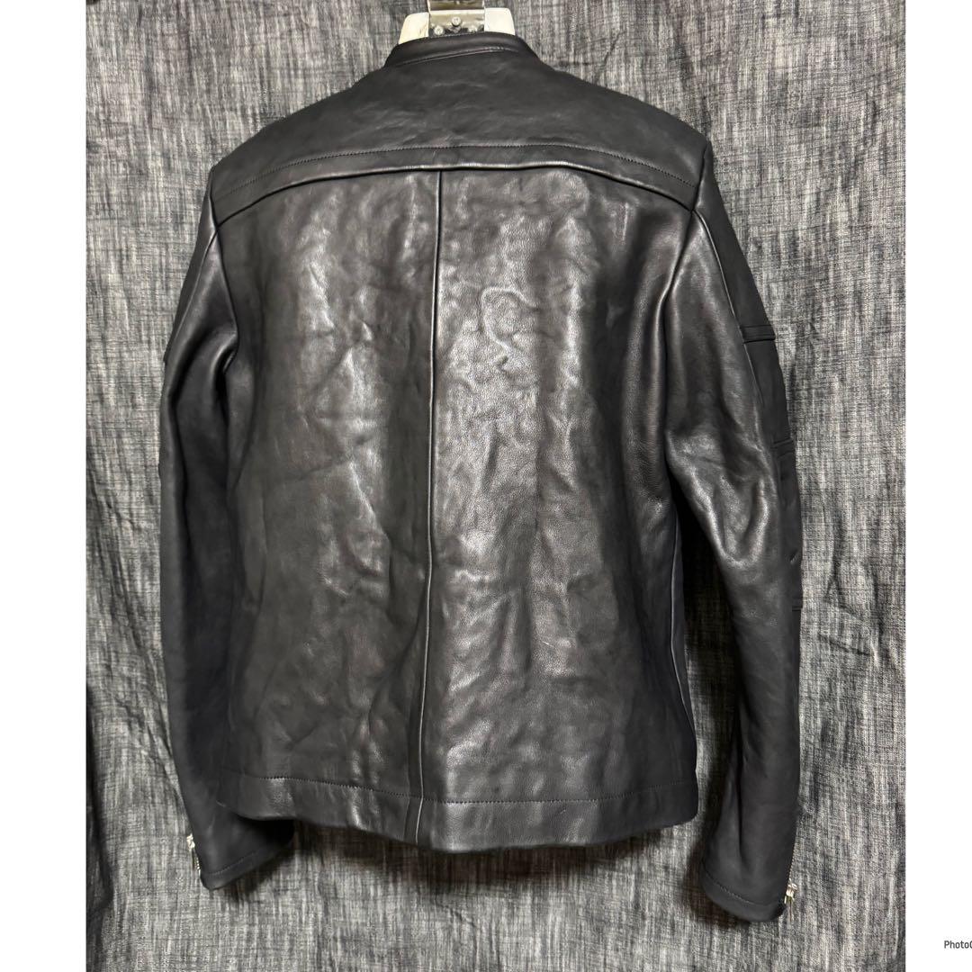 Wizzard ウィザード 肉厚 羊革 シープスキン シングルライダース 3 黒