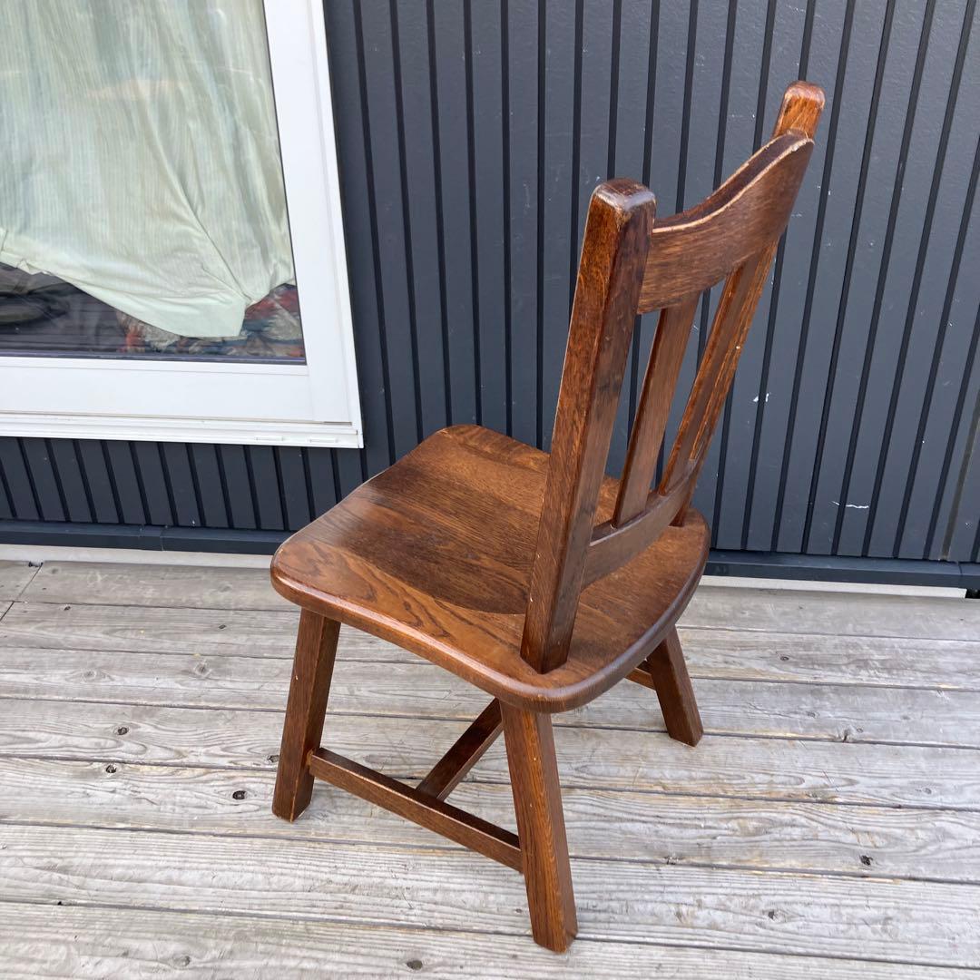 ② 北欧レトロ 古家具 木製椅子 チャーチチェア ダイニングチェア