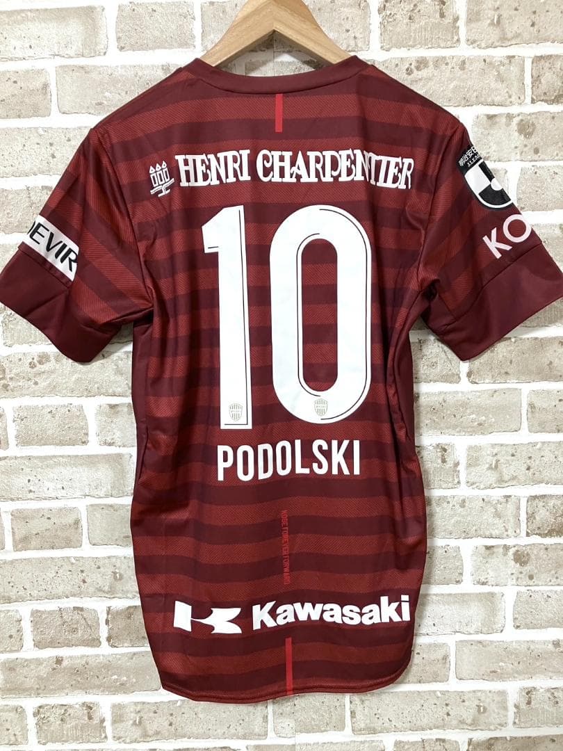 【24時間以内/匿名配送】ヴィッセル神戸 ポドルスキー ユニフォーム Mサイズ