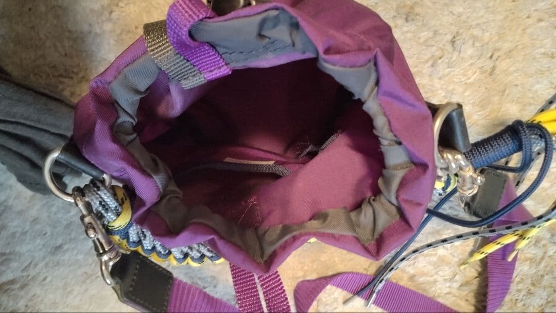 zattu ナイロンミニポーチ　LUGUN/ルーガン2way bag パープル