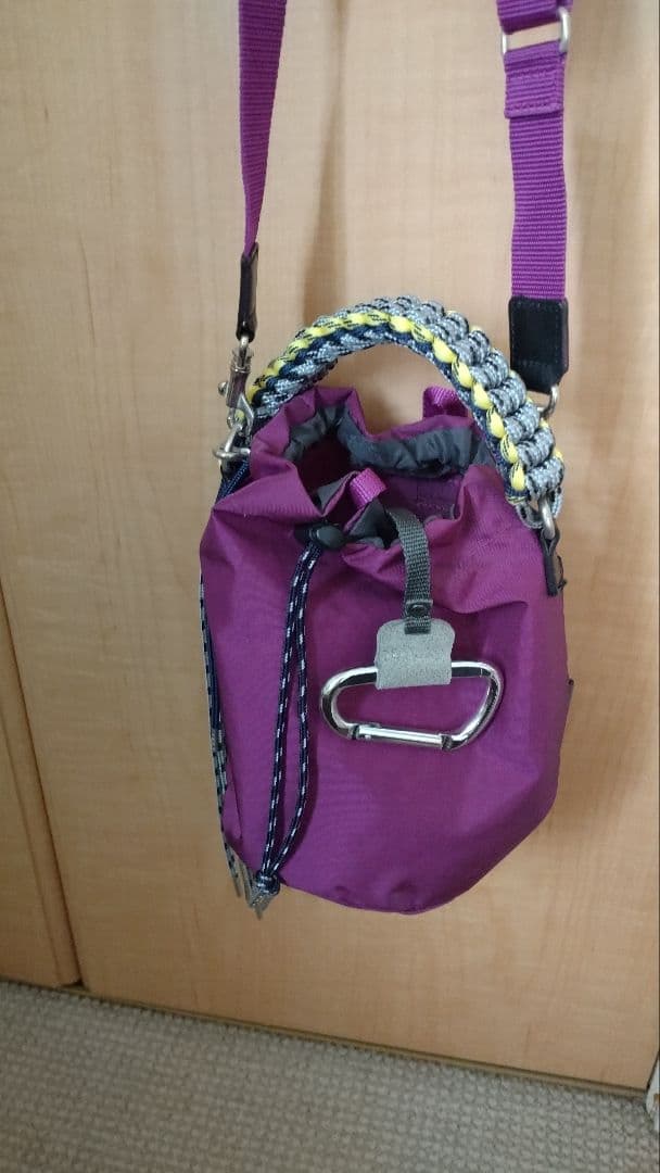 zattu ナイロンミニポーチ　LUGUN/ルーガン2way bag パープル