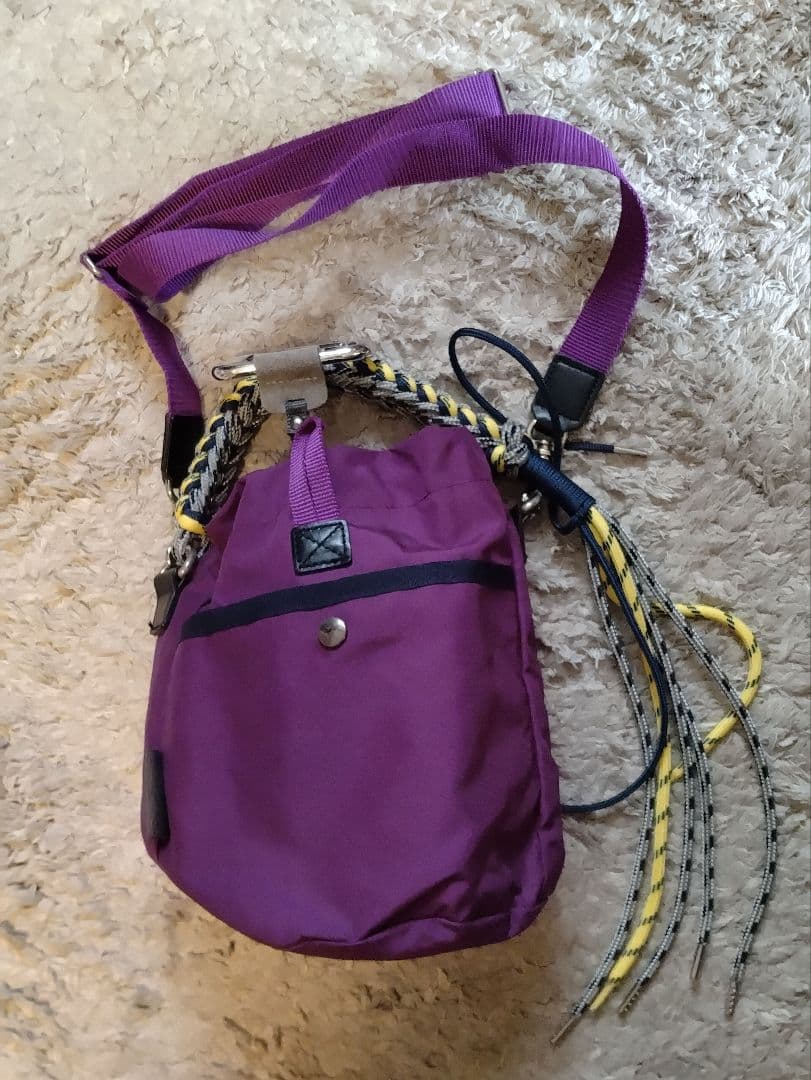 zattu ナイロンミニポーチ　LUGUN/ルーガン2way bag パープル