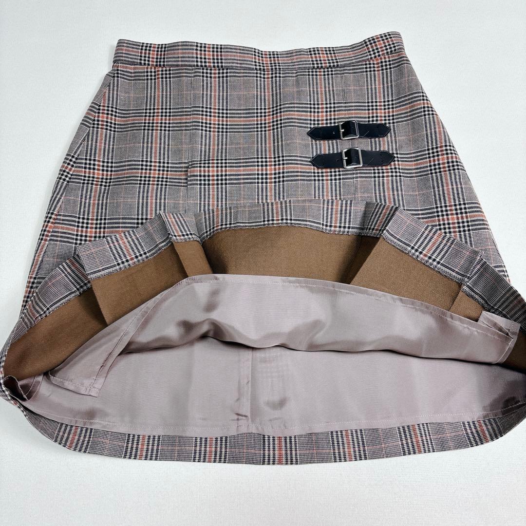 ペッパピグ 様専用 loin. チェック柄 ミニスカート バックル プリーツ