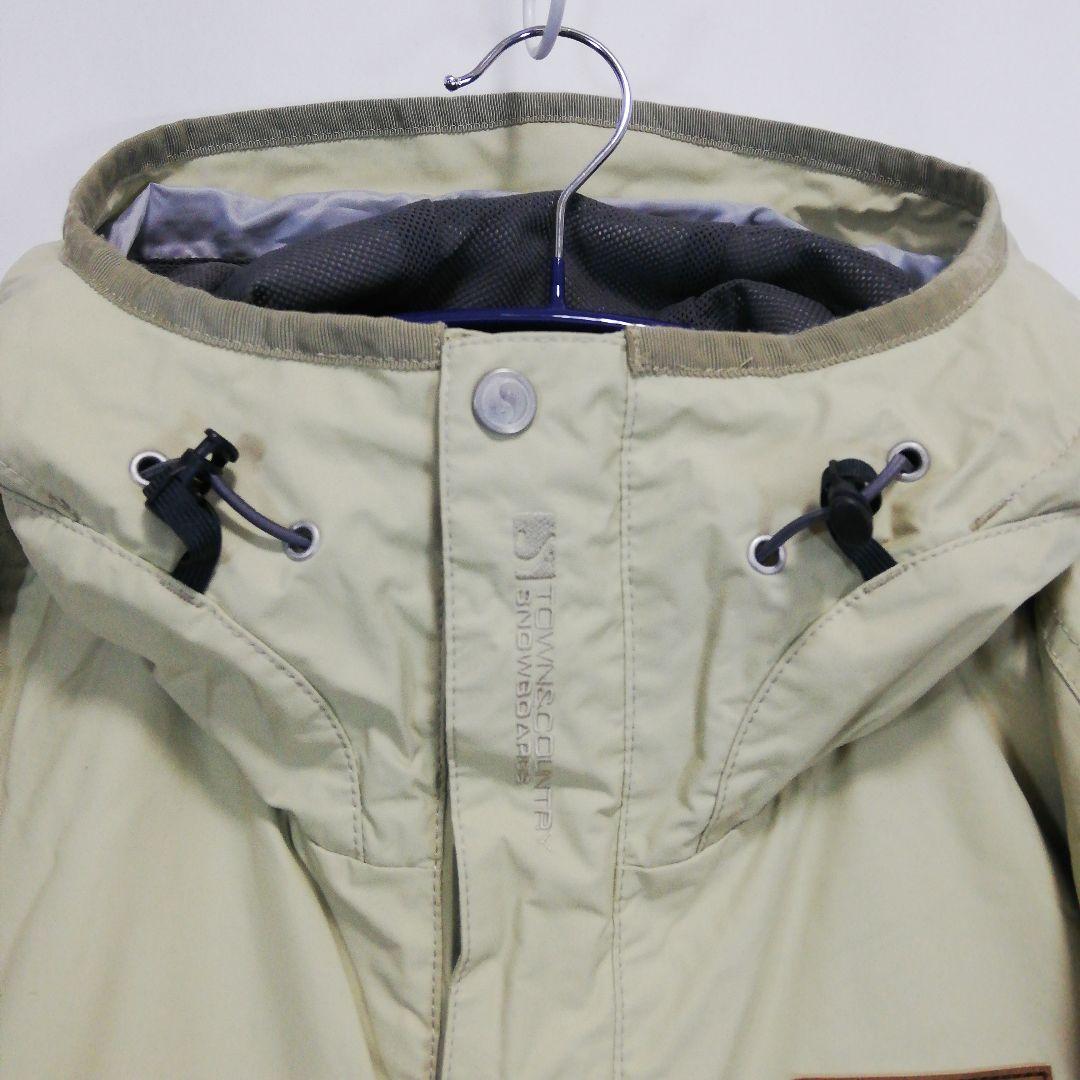 タウンアンドカントリー XLサイズ メンズ スノボウェア ジャケット ベージュ