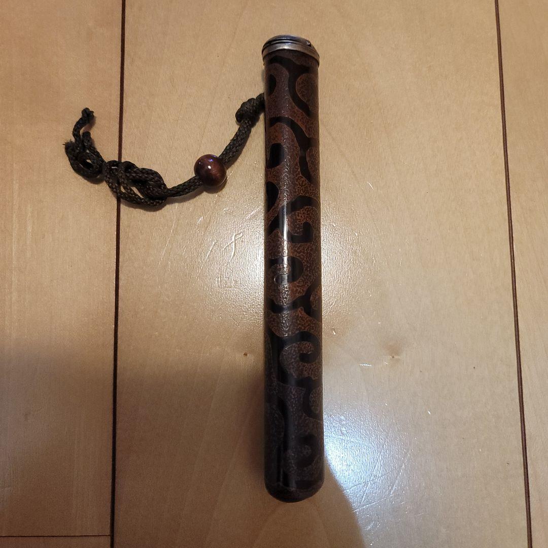 煙管入れ 差根付 女持 煙管 帯飾り 帯差し 小物 骨董 アンティーク