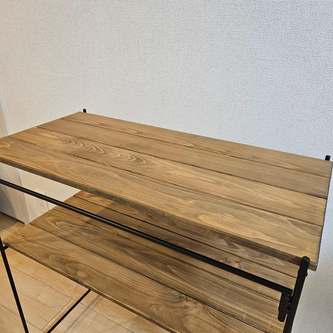 アイアン工房　キッチンテーブル+スノーピーク　マルチパーパストートバッグ　セット