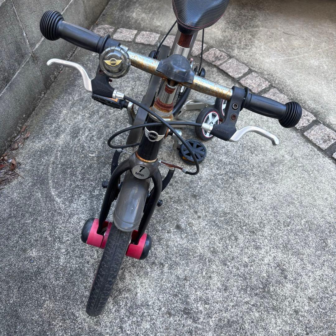 MINI 幼児用自転車 黒/赤 14インチ