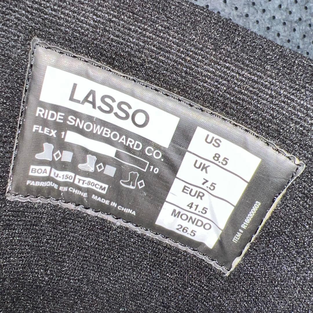 数回使用 26.5cm RIDE LASSO W-BOA スノーボードブーツ