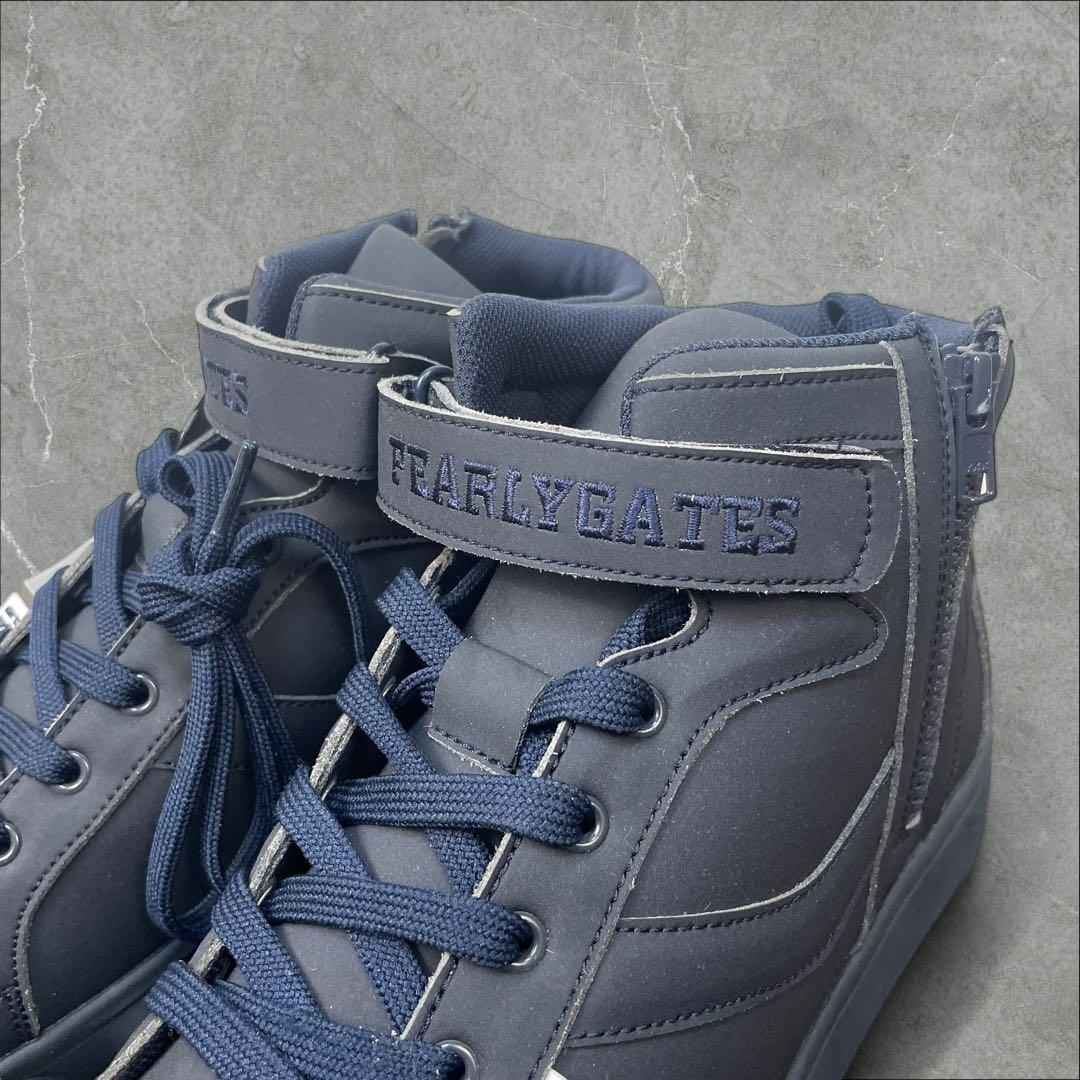 新品未使用 PEARLY GATES ミドルカットシューズ 27cm ネイビー