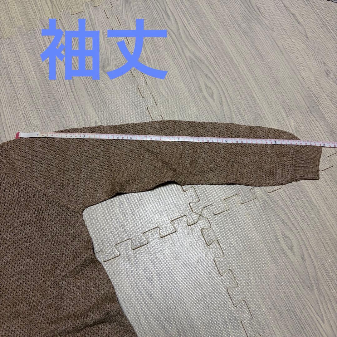 ザノーネ 綿麻混合ニット セーター 濃いめのベージュ サイズ50 スロー