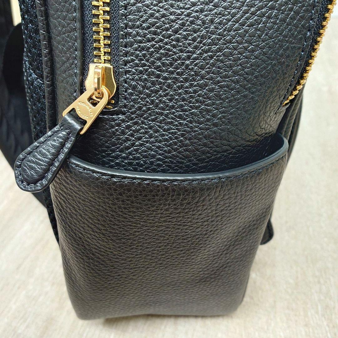 ★美品★　COACH　コーチ　レザーリュック/バックパック　黒　タグ・保存袋付