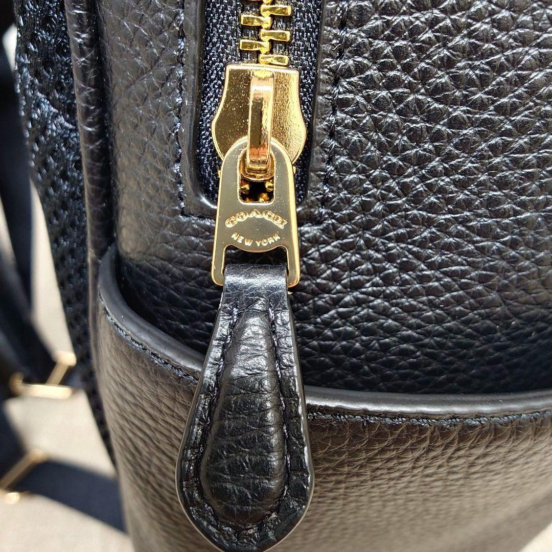 ★美品★　COACH　コーチ　レザーリュック/バックパック　黒　タグ・保存袋付