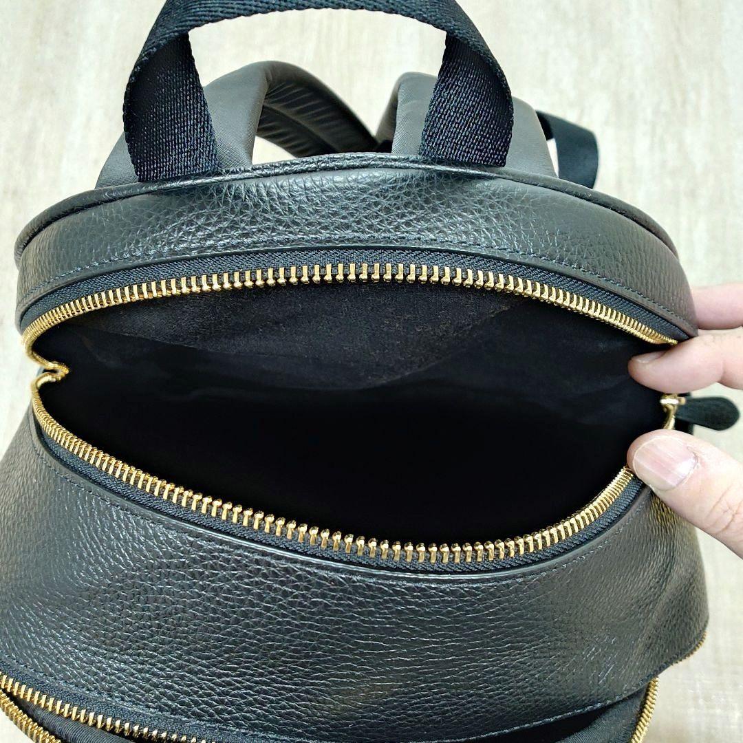 ★美品★　COACH　コーチ　レザーリュック/バックパック　黒　タグ・保存袋付